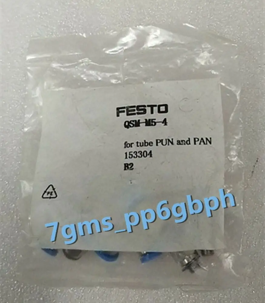 

10 PCS NEW FESTO QSM-M5-4 153304 Threaded quick connector