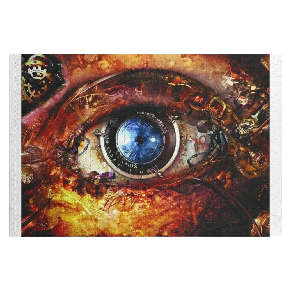 

Surreal Steampunk All Seeing Eye from Fonebook Jigsaw Puzzle Custom Name Wood Woods For Adults Puzzle