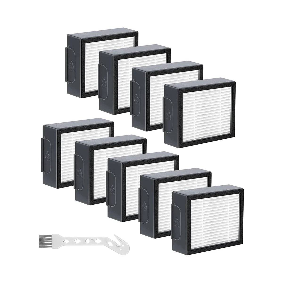 

Сменный HEPA-фильтр для пылесосов iRobot Roomba серии E5, E6, E7, I1, I3, I4, I5, I6, I7, I8, J7 (не для J7 +), 9 шт.