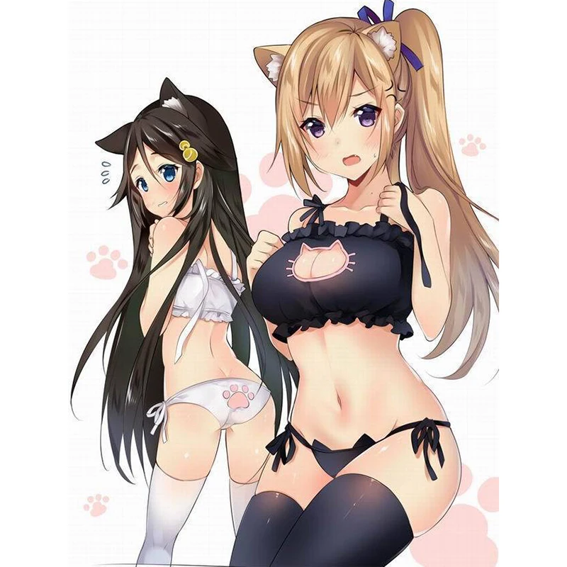 Maid Cat Cosplay Sexy Lingerie Anime Miku Ruffle Hollow Kawaii Bra Strappy Briefs Set Neko Embroidery Footprints Ear/Choker
Maid Cat Cosplay Sexy Lingerie Anime Miku Ruffle Hollow Kawaii Bra Strappy Briefs Set Neko Embroidery Footprints Ear/Choker