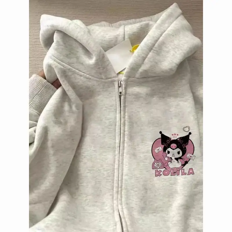 Kuromi Sanrio Plush Kawaii Cartoon Cute Printed Padded Hiphop Cardigan Sweatshirt Anime Plush Toys for Girls Birthday Gift
Kuromi Sanrio Plush Kawaii Cartoon Cute Printed Padded Hiphop Cardigan Sweatshirt Anime Plush Toys for Girls Birthday Gift