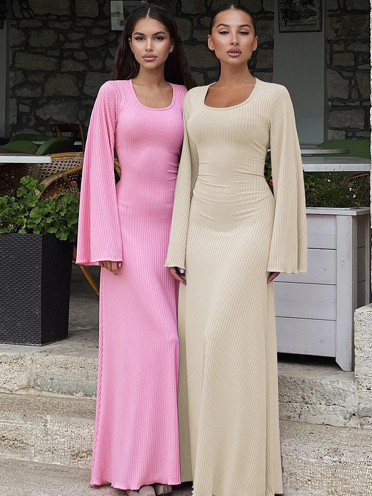 Lygens Knit Rib Long Trumpet Sleeve Elegant Lace Up Women'S Dresses Evening Party Ladies Y2K Wholesale Winter Casual Clothes
Lygens Knit Rib Long Trumpet Sleeve Elegant Lace Up Women'S Dresses Evening Party Ladies Y2K Wholesale Winter Casual Clothes