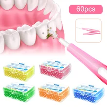 60pcs Toothbrush Interdental Brush Teeth Cleaning Brace Cleaning Brush Retractable Brush Head, 5 Sizes
60pcs Toothbrush Interdental Brush Teeth Cleaning Brace Cleaning Brush Retractable Brush Head, 5 Sizes