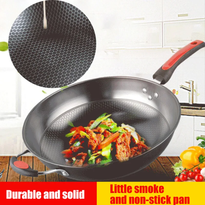 Uncoated Wok Floating Honeycomb Stainless Steel Wok Iron Wok Uncoated Aerosol Honeycomb Wok
Uncoated Wok Floating Honeycomb Stainless Steel Wok Iron Wok Uncoated Aerosol Honeycomb Wok