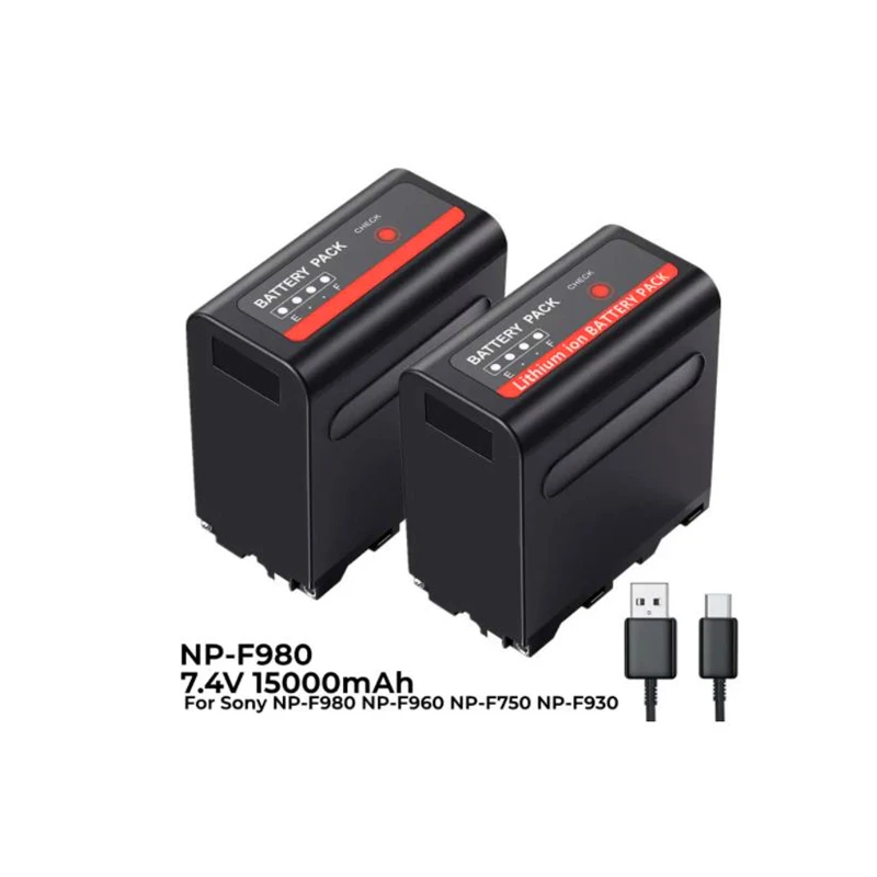 15000mAh NP-F980 F960 F970 NPF980 Canon battery with USB charging output, suitable for CCD-TRV35 TRV940 CCD-RV100 DCR-TR7 series
15000mAh NP-F980 F960 F970 NPF980 Canon battery with USB charging output, suitable for CCD-TRV35 TRV940 CCD-RV100 DCR-TR7 series