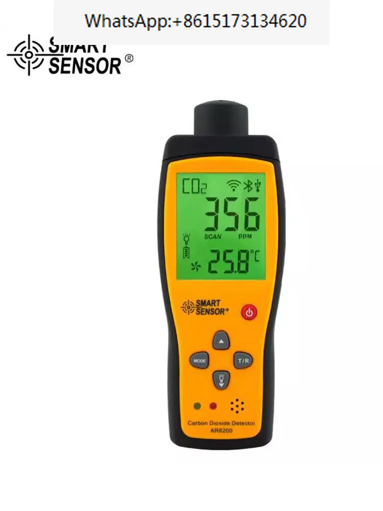 AR8200 детектор углекислого газа высокоточный портативный тестер с импортным датчиком
AR8200 детектор углекислого газа высокоточный портативный тестер с импортным датчиком