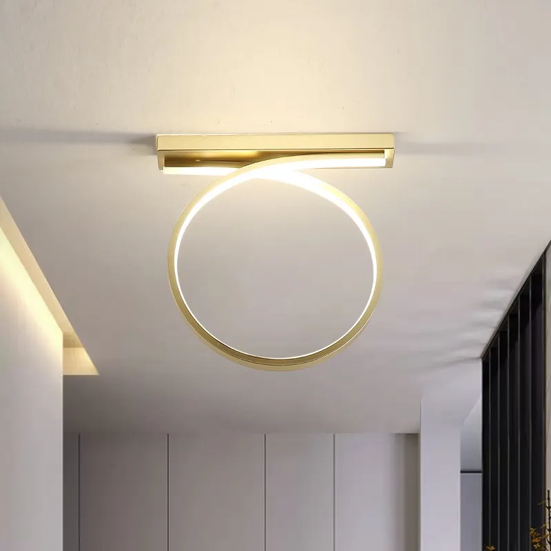 Golden Designer Ceiling Light Entrance Hallway Lustre Ornamen Aisle Light Round Corridor Plafonnier Moderne Bedroom Decorations
Golden Designer Ceiling Light Entrance Hallway Lustre Ornamen Aisle Light Round Corridor Plafonnier Moderne Bedroom Decorations