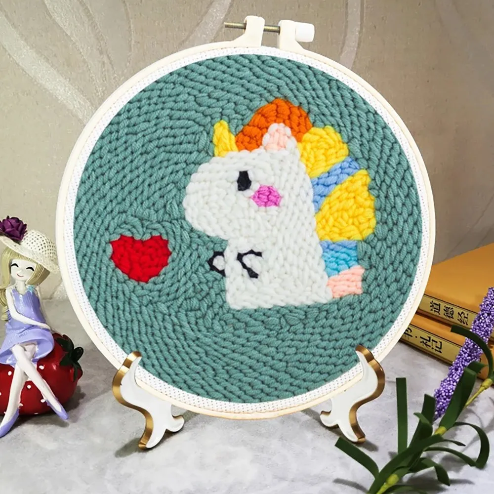 Animal Pattern DIY Punch Needle Embroidery Kit Yarn And Adjustable Embroidery Easy To Use DIY Tools Set For Beginner
Animal Pattern DIY Punch Needle Embroidery Kit Yarn And Adjustable Embroidery Easy To Use DIY Tools Set For Beginner