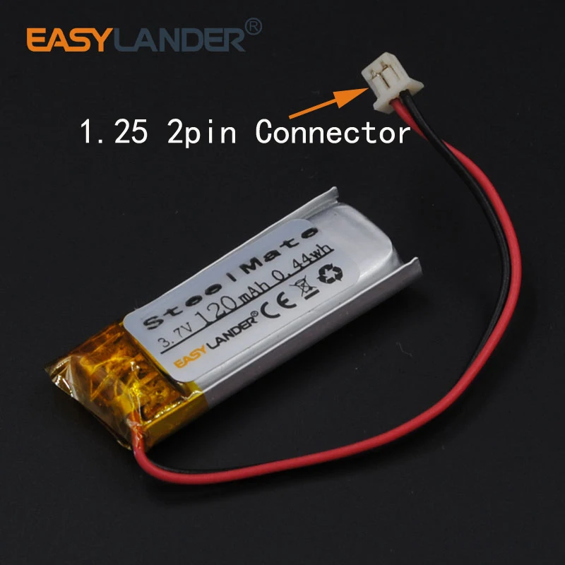 Перезаряжаемый литий-полимерный литий-ионный аккумулятор 3,7 в 120 мАч для icpp43/12/33, металлическая батарея общего назначения для пульта дистанционного управления ICPP431233 Steel Mate
Перезаряжаемый литий-полимерный литий-ионный аккумулятор 3,7 в 120 мАч для icpp43/12/33, металлическая батарея общего назначения для пульта дистанционного управления ICPP431233 Steel Mate