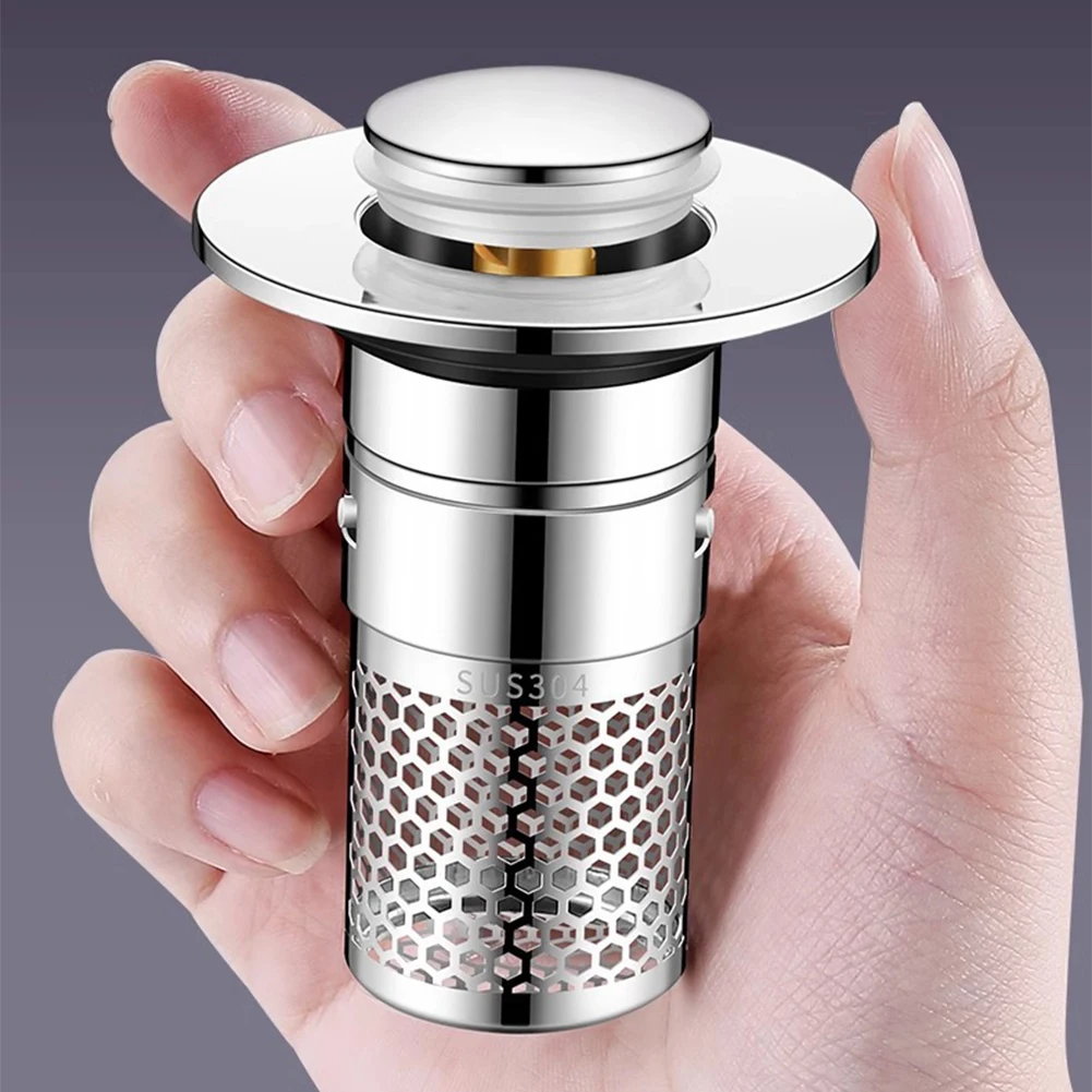 Stainless Steel Floor Drain Filter Mesh Pop-Up Bounce Core Basin Drain Stopper Shower Hair Catcher Strainer Bathroom Accessories
Stainless Steel Floor Drain Filter Mesh Pop-Up Bounce Core Basin Drain Stopper Shower Hair Catcher Strainer Bathroom Accessories