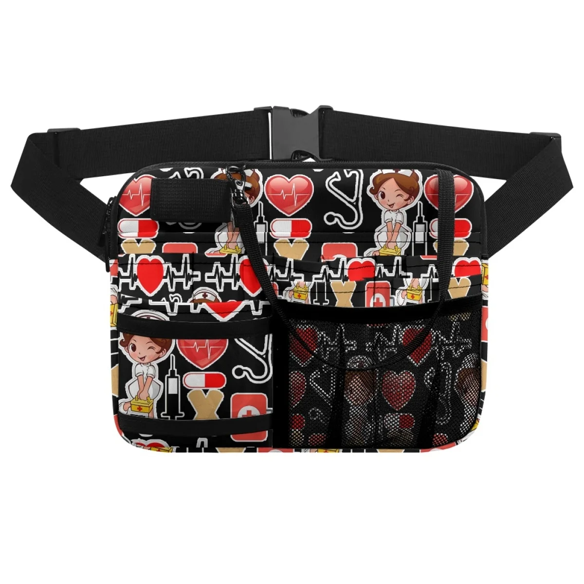Cute 3D Cartoon Angel Nurse Pattern Pocket Tools Storage Bag Doctor Waistpack Polyester Fabric Brand Design Mezzanine Waist Pack
Cute 3D Cartoon Angel Nurse Pattern Pocket Tools Storage Bag Doctor Waistpack Polyester Fabric Brand Design Mezzanine Waist Pack