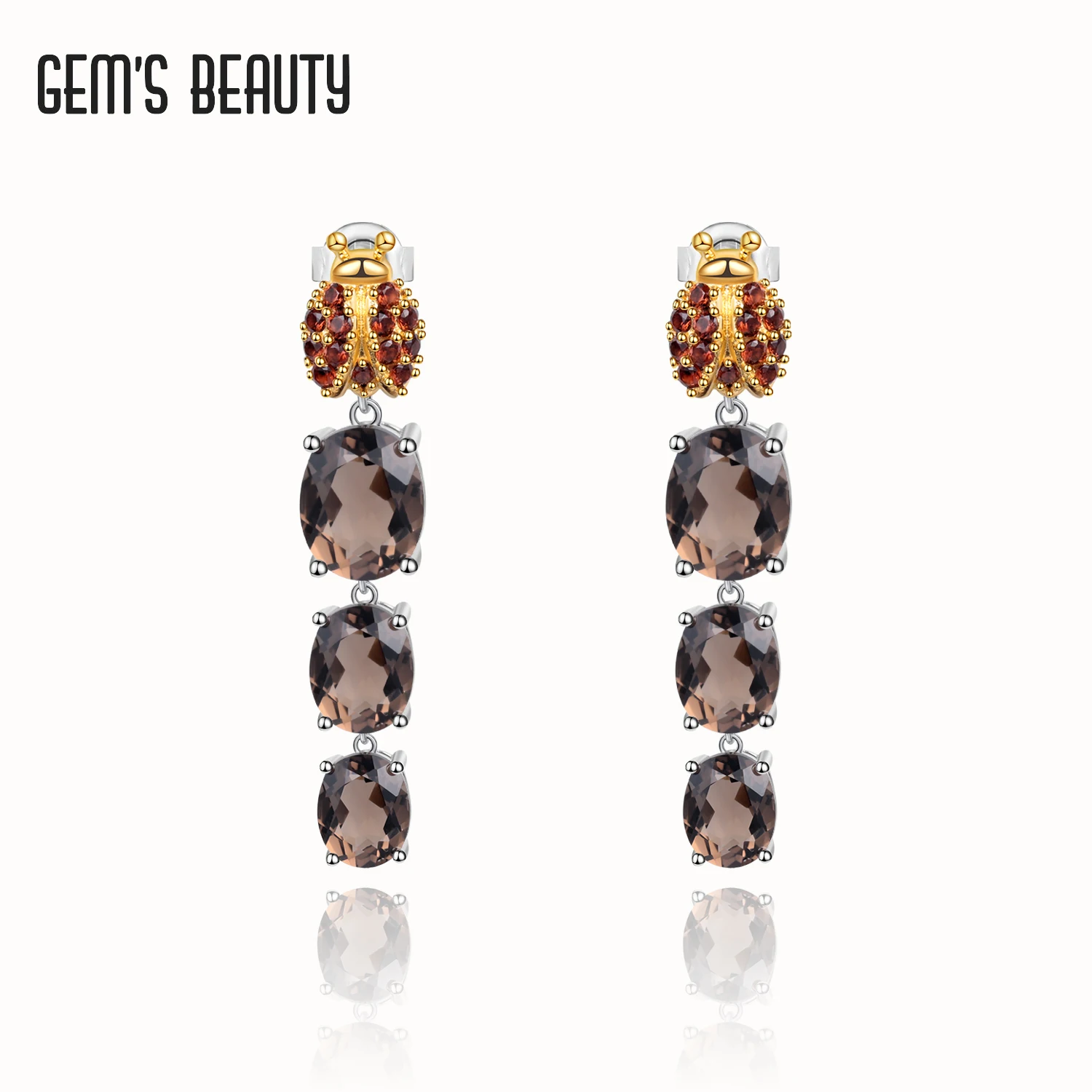 GEM'S BEAUTY 925 Sterling Silver Vintage Stud Earrings 2021 For Women Oval Cut Natural Smoky Quartz Handmade Stud Earrings
GEM'S BEAUTY 925 Sterling Silver Vintage Stud Earrings 2021 For Women Oval Cut Natural Smoky Quartz Handmade Stud Earrings