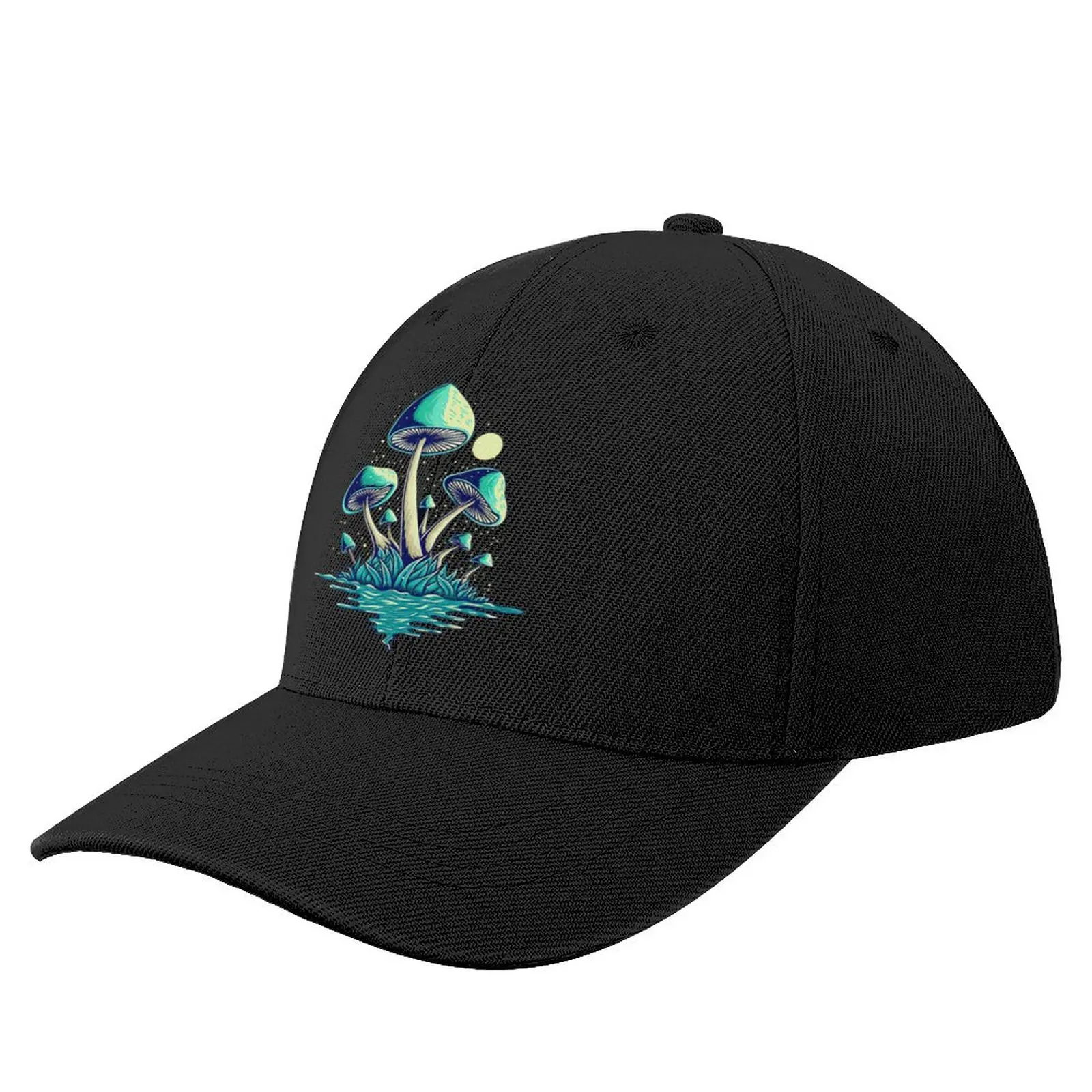 

Magic Mushroom Design Baseball Cap western hats Snapback Cap birthday Snap Back Hat Caps Male Women'S