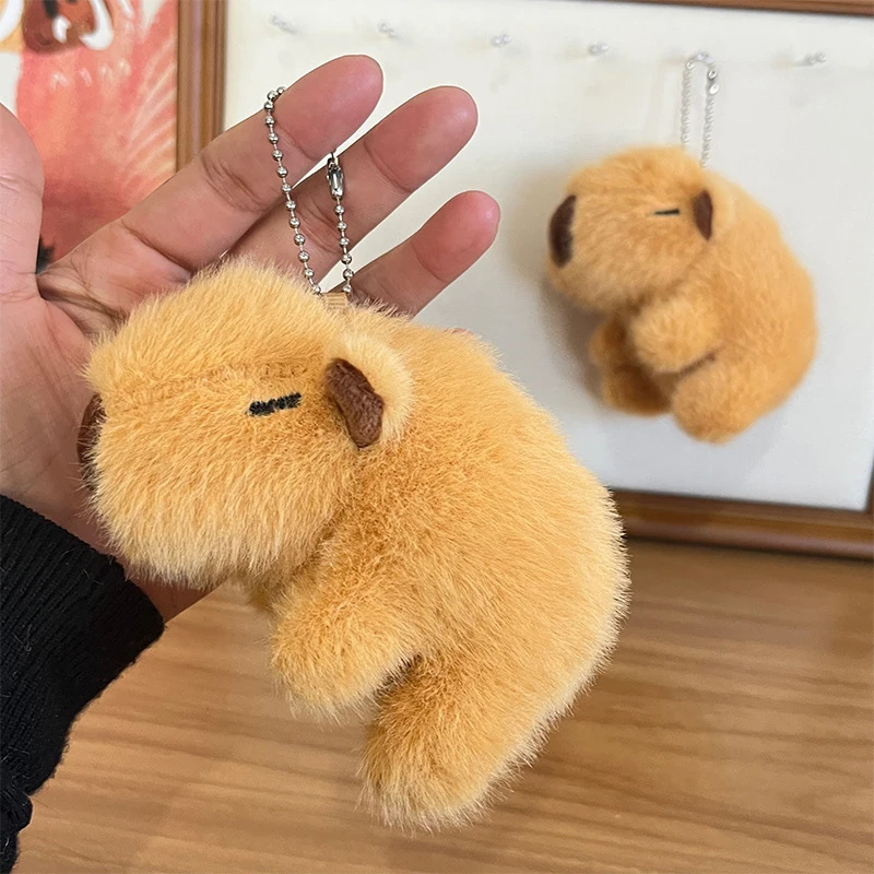 Cute Capybara Key Chain Cartoon Lucky Guinea Pig Doll Pendant Car Keyring Backpack Charms Bag Decor Accessories
Cute Capybara Key Chain Cartoon Lucky Guinea Pig Doll Pendant Car Keyring Backpack Charms Bag Decor Accessories