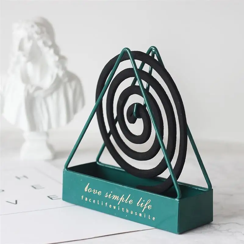 

Elegant Home Decor Moustique Repellent Coil Holder Nordic Triangular Mosquito Coil Frame Plate