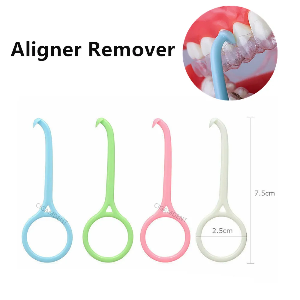 100Pcs Dental Clear Aligner Remover Removal Tool Orthodontic Retainer Invisable Braces Take Off Hook Plastic Tool
100Pcs Dental Clear Aligner Remover Removal Tool Orthodontic Retainer Invisable Braces Take Off Hook Plastic Tool
