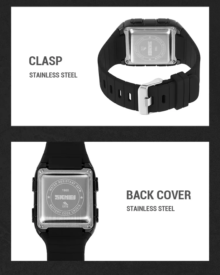 SKMEI 1960 Military Sport Mens Watches Digital Calendar Countdown Waterproof Wristwatches for Men Alarm Clock Reloj Hombre 1278 SKMEI 1960 Military Sport Mens Watches Digital Calendar Countdown Waterproof Wristwatches for Men Alarm Clock Reloj Hombre 1278