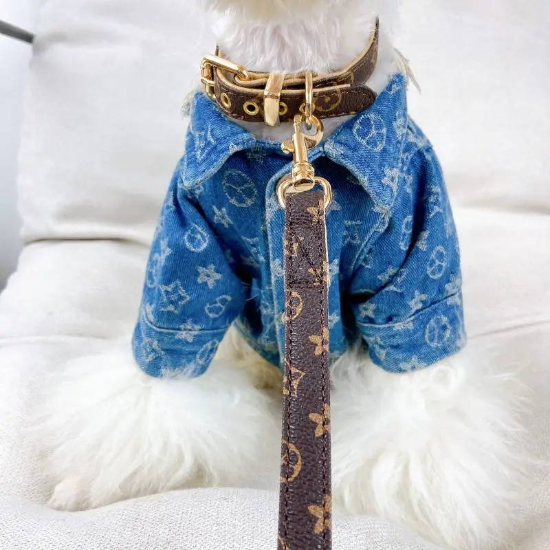 Tide brand pet collar Teddy Fadou Shiba Inu cat reading classic dog collar leash set
Tide brand pet collar Teddy Fadou Shiba Inu cat reading classic dog collar leash set