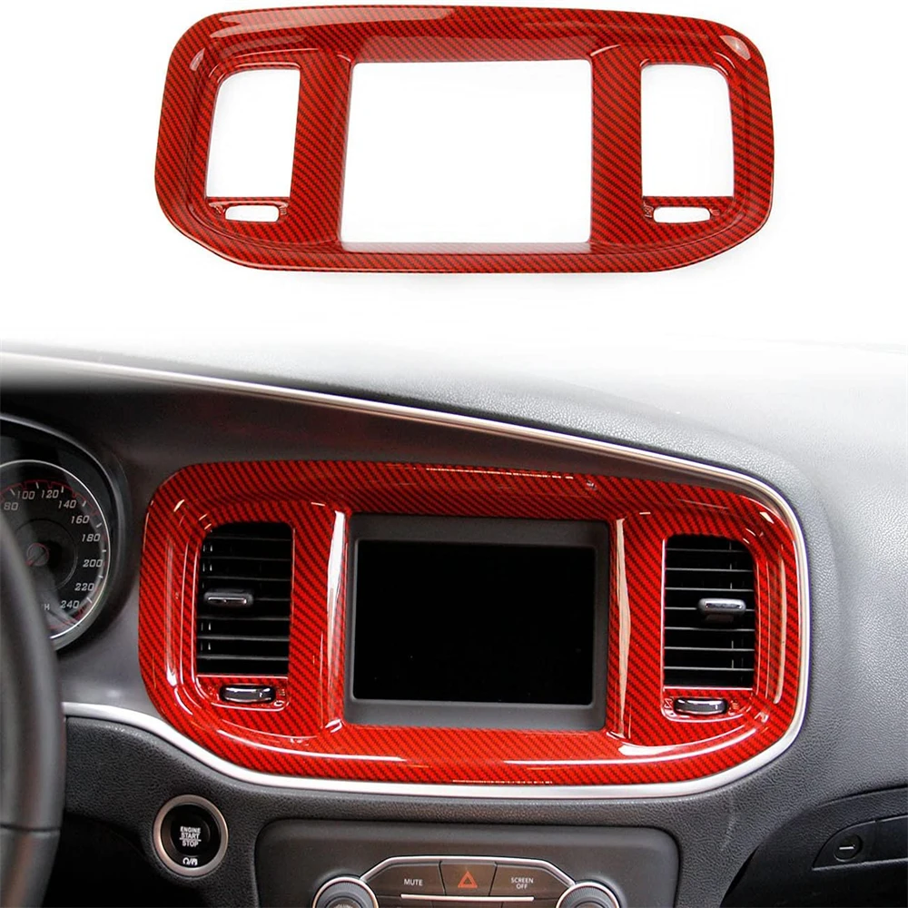 Carbon Fiber Dashboard DVD Navigation Screen Frame Cover Trim for Charger 2016-2021
Carbon Fiber Dashboard DVD Navigation Screen Frame Cover Trim for Charger 2016-2021