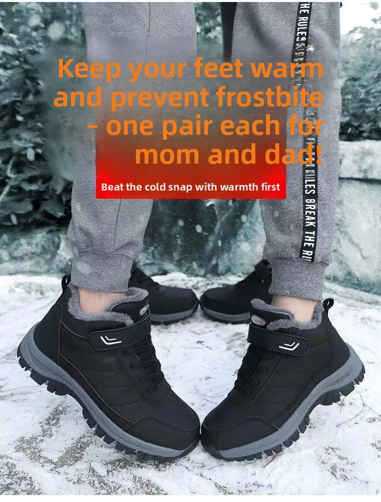 الرجال الشتاء سميكة القاع الثلوج الأحذية الدافئة صوف مبطن أحذية رياضية غير رسمية في الهواء الطلق المضادة للانزلاق أحذية قطنية جولة تو كعب مسطح الرجال الشتاء سميكة القاع الثلوج الأحذية الدافئة صوف مبطن أحذية رياضية غير رسمية في الهواء الطلق المضادة للانزلاق أحذية قطنية جولة تو كعب مسطح