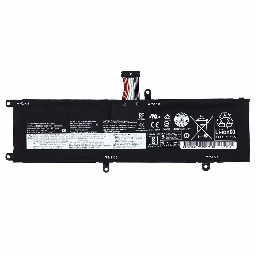 L14S4PB0 For Lenovo Laptop Battery Savior Savers 14-ISK 15-ISK Series L14M4PB0 Batteria AKKU 15V 60Wh 4000mAh
L14S4PB0 For Lenovo Laptop Battery Savior Savers 14-ISK 15-ISK Series L14M4PB0 Batteria AKKU 15V 60Wh 4000mAh