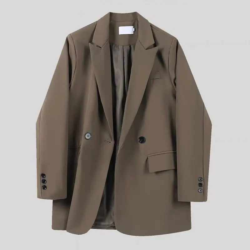 Early Spring and Autumn Women's Suit Jacket Design Sense Niche Casual Loose Chic Brown Chubby Girl;s Shoulder Suit Blazer Top
Early Spring and Autumn Women's Suit Jacket Design Sense Niche Casual Loose Chic Brown Chubby Girl;s Shoulder Suit Blazer Top