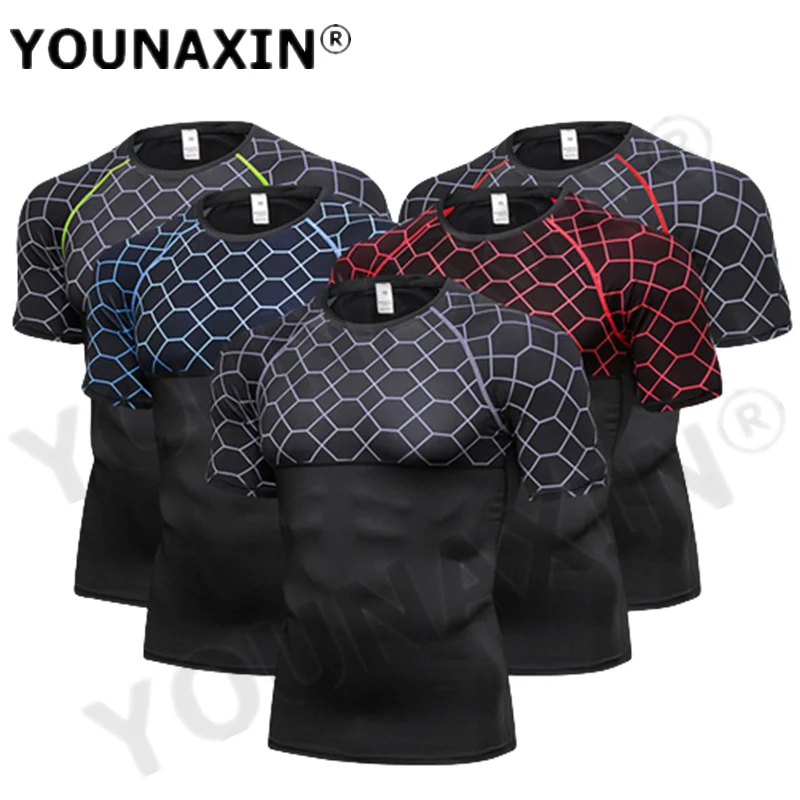 Men's Gym Sport Short Sleeves T-Shirts Round-neck Exercise Tights Cycling Football Jogging Fitness Skinny Running Top Quick Dry
Men's Gym Sport Short Sleeves T-Shirts Round-neck Exercise Tights Cycling Football Jogging Fitness Skinny Running Top Quick Dry