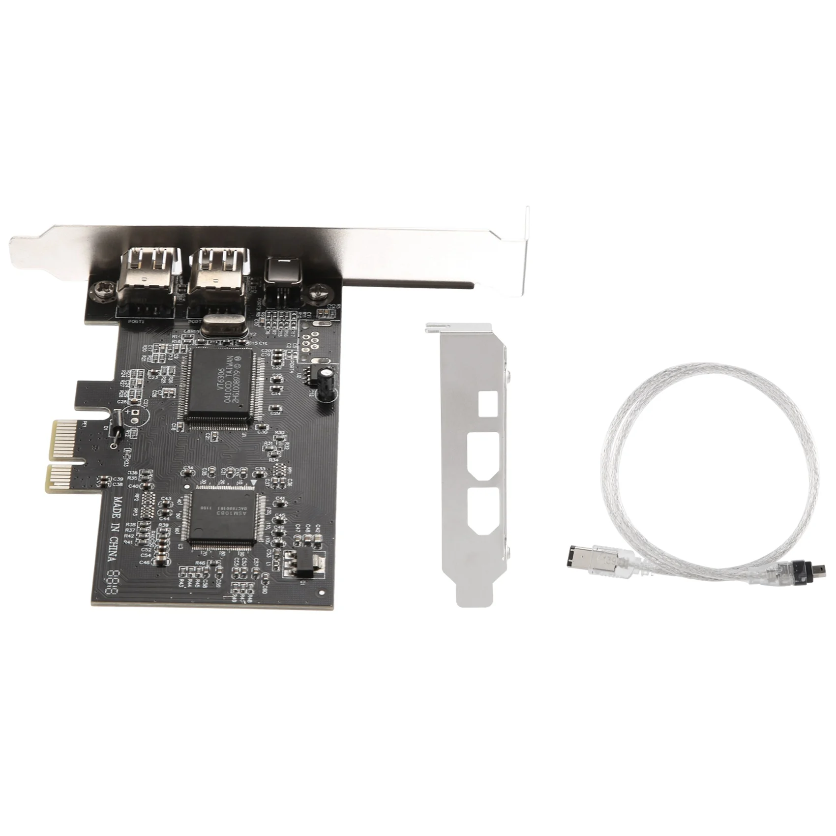 Плата PCI-E PCI Express FireWire, Карта контроллера IEEE 1394 с кабелем Firewire, для передачи видео, аудио и т. д.
Плата PCI-E PCI Express FireWire, Карта контроллера IEEE 1394 с кабелем Firewire, для передачи видео, аудио и т. д.