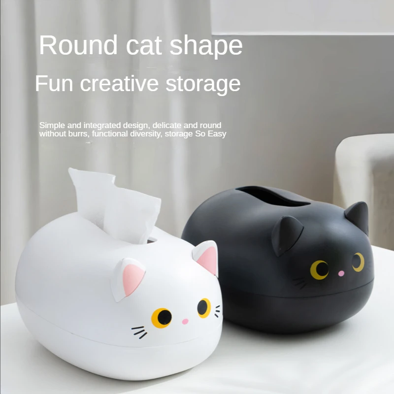 

Living Room Creative Cat Tissue Box Napkin Storage Box Wc Paper Box Desktop Toilet Paper Holder Nordic Decorative Ornaments