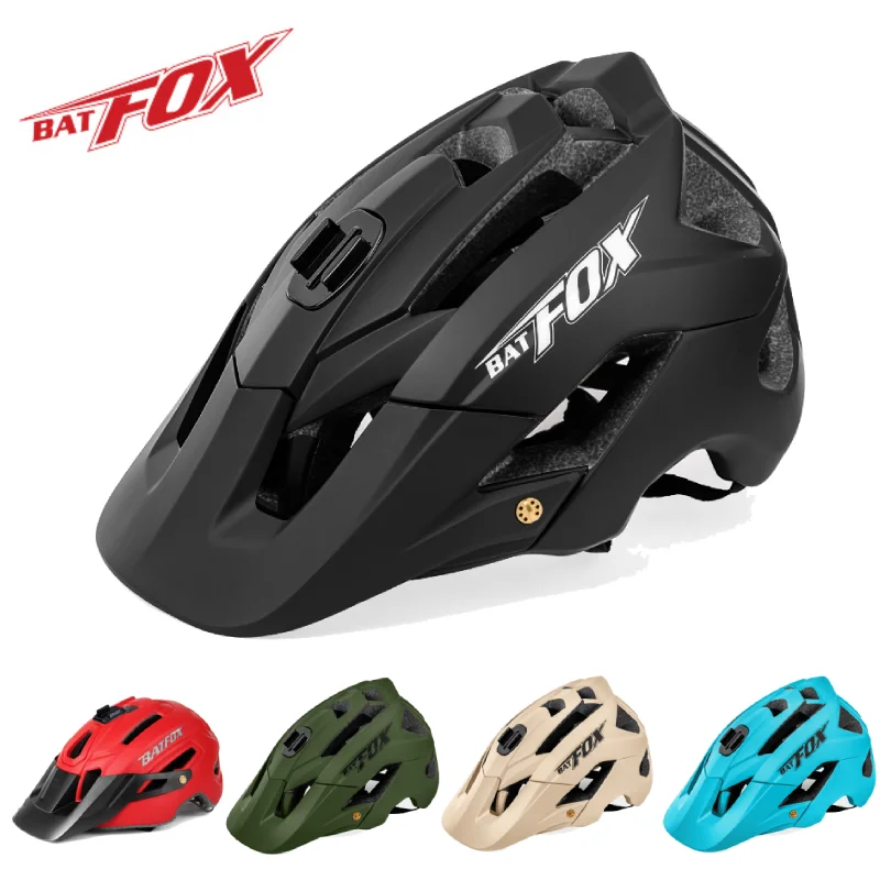 

Горный велосипедный шлем BATFOX DH, лёгкая Защитная Кепка, цельноформованная, для езды на горном велосипеде, для гонок