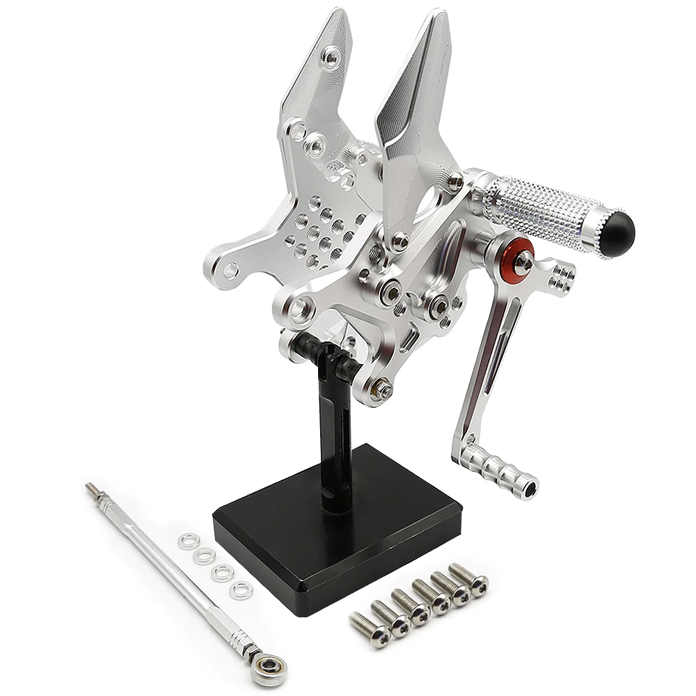 

Motorcycle Rear Set Adjustable Footrest Motorcycle Foot Rest CNC Aluminum Spare Parts ZX25R