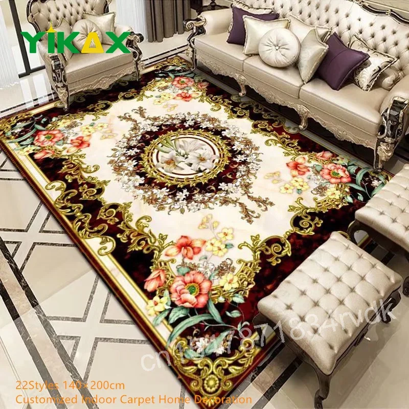 Luxury Floral Carpets For Living Room European Style Home Decoration Floor Area Rug Sofa Chair Anti-slip Bedroom Soft Foot Mats
Luxury Floral Carpets For Living Room European Style Home Decoration Floor Area Rug Sofa Chair Anti-slip Bedroom Soft Foot Mats