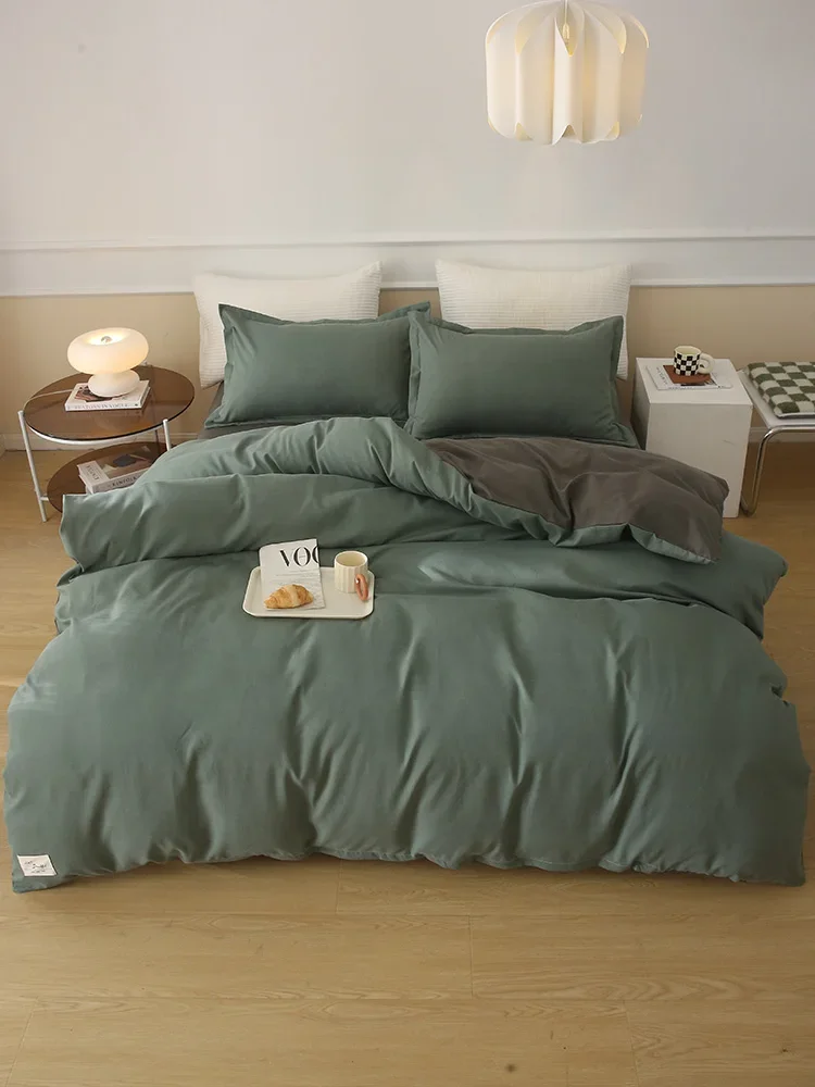 Autumn and Winter 2023 New Four-piece Bed Set Pure Washed Cotton Single Bed Sheet Duvet Cover Three-piece Set
Autumn and Winter 2023 New Four-piece Bed Set Pure Washed Cotton Single Bed Sheet Duvet Cover Three-piece Set