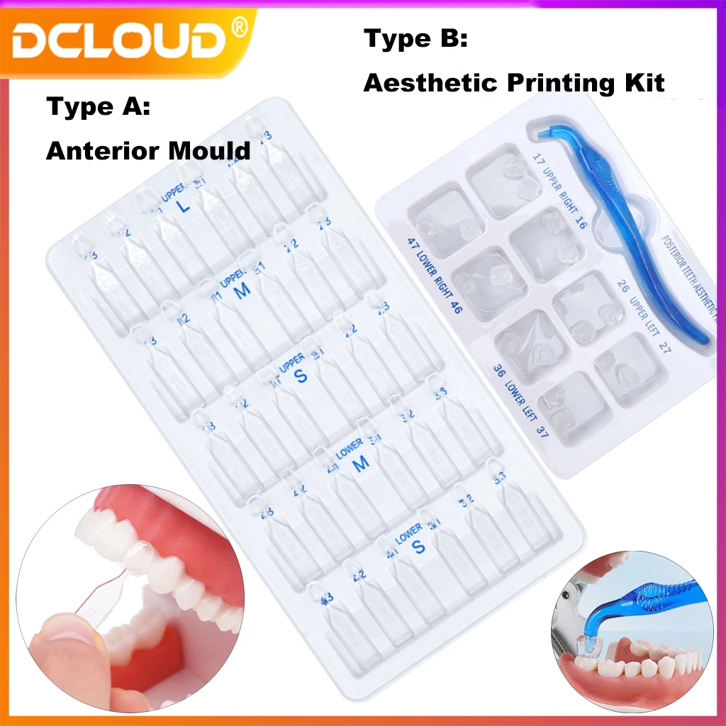 Dental Mould Veneer Kit Anterior Front Teeth Partner Kit Posterior Light Cure Composite Resin Dentist Whitening Filling Tools 
Dental Mould Veneer Kit Anterior Front Teeth Partner Kit Posterior Light Cure Composite Resin Dentist Whitening Filling Tools