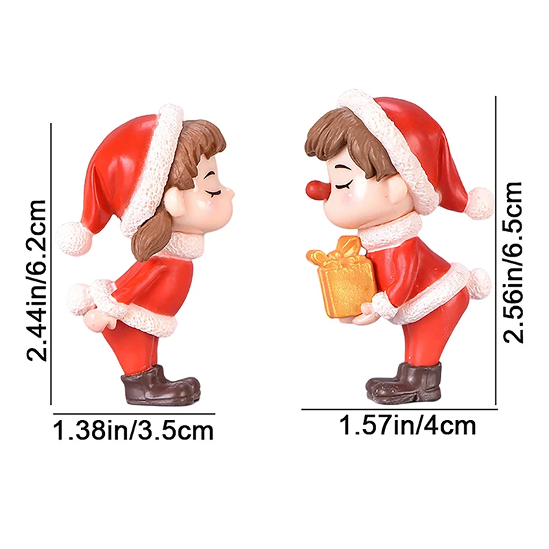 2Pcs Cute Mini Christmas Couple Figure Doll Micro Landscape DIY Garden Bonsai Decor Ornament Kid Toy Miniature Figurine Decor
2Pcs Cute Mini Christmas Couple Figure Doll Micro Landscape DIY Garden Bonsai Decor Ornament Kid Toy Miniature Figurine Decor