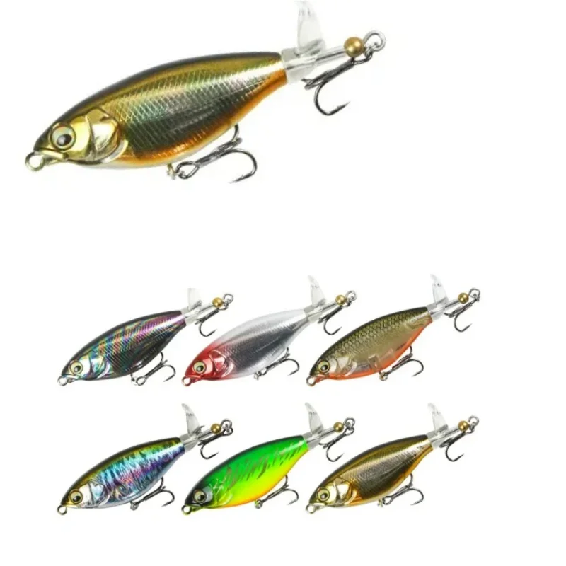 Fishing Bait Fahrenheit 6g /12g Floating Pencil Soft-tail Rotary Hard Bait Surface Tractor Zunbass Fishing Tackle
Fishing Bait Fahrenheit 6g /12g Floating Pencil Soft-tail Rotary Hard Bait Surface Tractor Zunbass Fishing Tackle