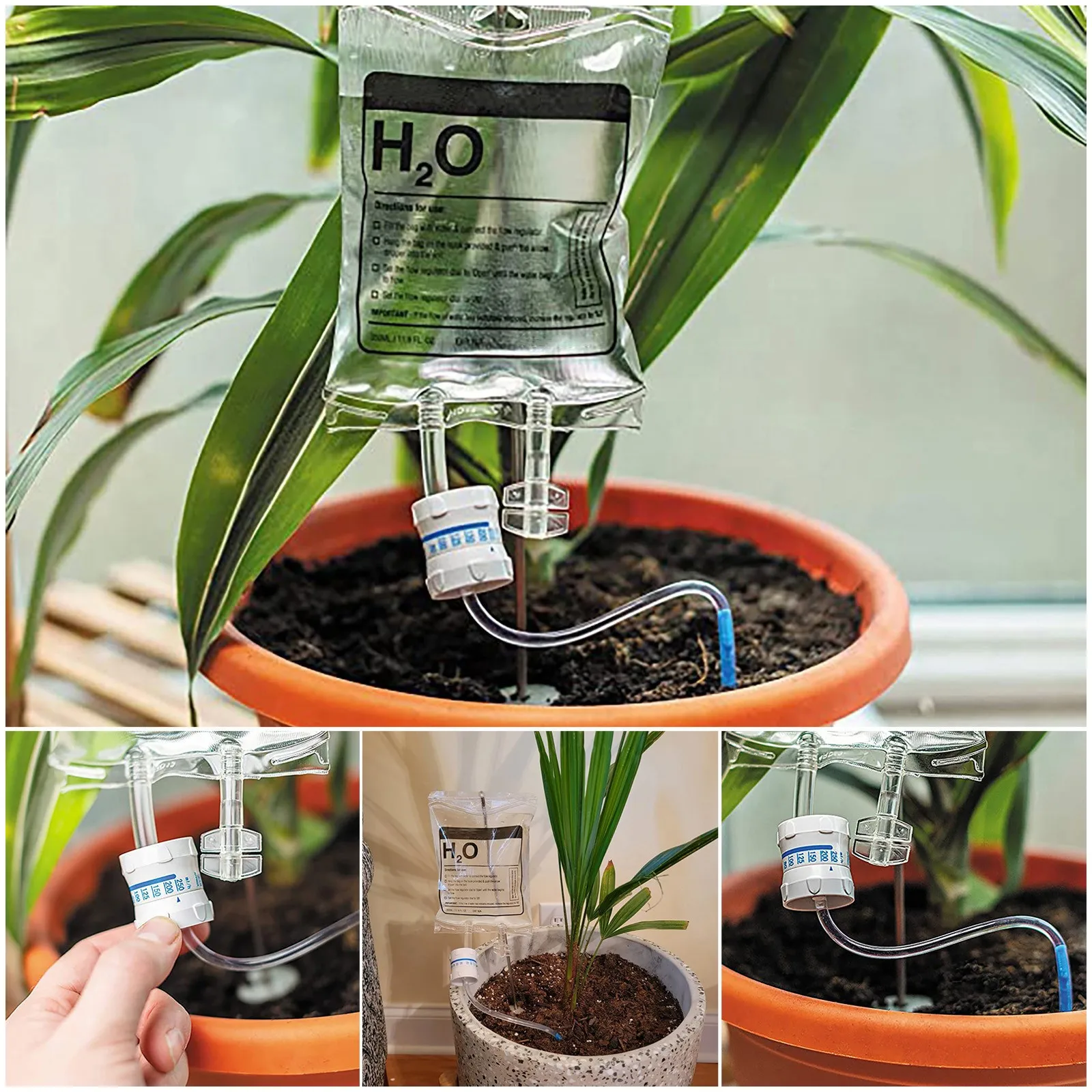 Automatic Watering Dripper Infusion Bag Life Support Plant Drip Irrigation Household Adjustable Plant Flower Waterer System
Automatic Watering Dripper Infusion Bag Life Support Plant Drip Irrigation Household Adjustable Plant Flower Waterer System