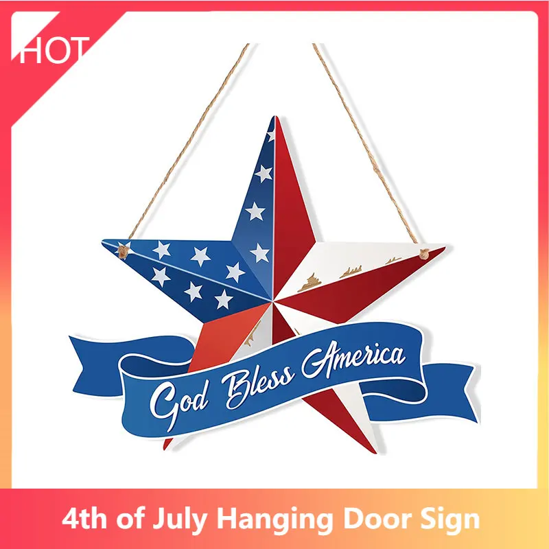 4th of July Hanging Door Sign 2PCS Independence Day Decorations American Rustic Wooden Plaque with Rope Patriotic Style
4th of July Hanging Door Sign 2PCS Independence Day Decorations American Rustic Wooden Plaque with Rope Patriotic Style