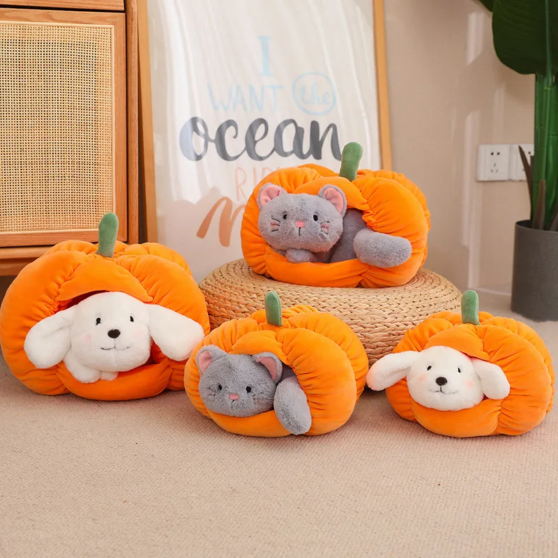 Creative Cartoon Puppy Pumpkin Nest Plush Throw Pillow Toy Cute Stuffed Animals Dog Cat Plushies Cushion Doll Anime Soft Toys
Creative Cartoon Puppy Pumpkin Nest Plush Throw Pillow Toy Cute Stuffed Animals Dog Cat Plushies Cushion Doll Anime Soft Toys