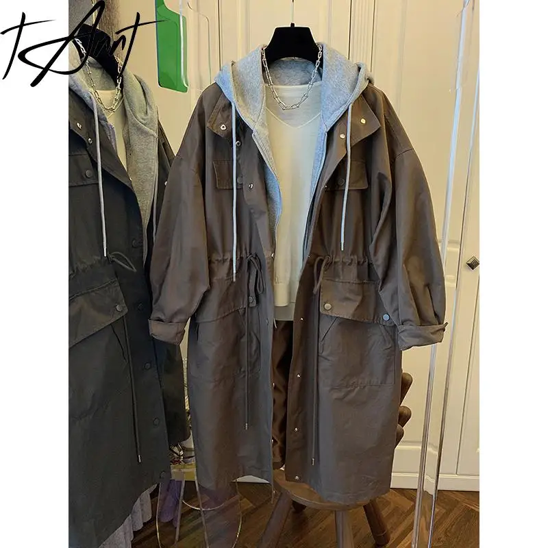 Tannt Women Trench Coat Asymmetry Fake Two Oversize Winter Jackets Coat Irregular Color Matching Long Windbreaker Women 2023
Tannt Women Trench Coat Asymmetry Fake Two Oversize Winter Jackets Coat Irregular Color Matching Long Windbreaker Women 2023
