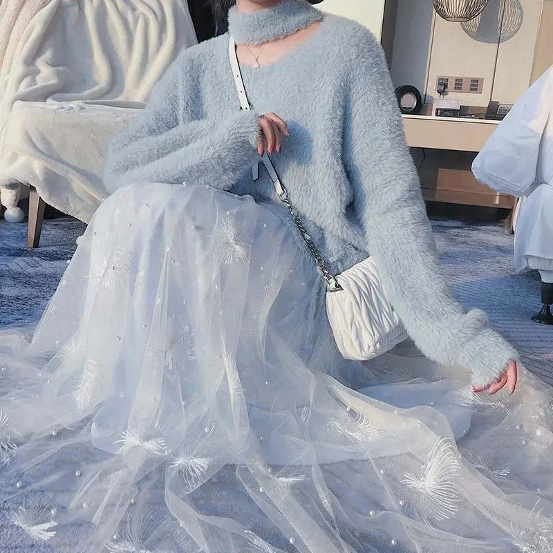 Spring and summer super fairy hundred matching half skirt mid-length 2023 new Korean version of embroidery mesh yarn high waist
Spring and summer super fairy hundred matching half skirt mid-length 2023 new Korean version of embroidery mesh yarn high waist