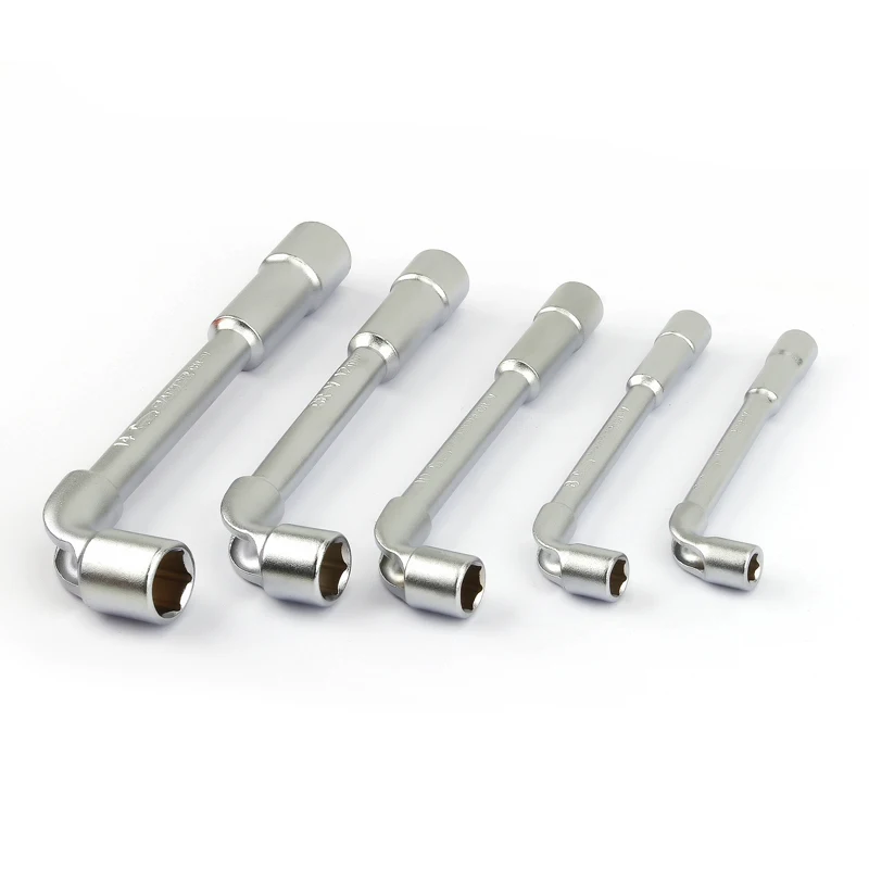 5Pcs Crv Frosted Surface Pipe Wrench L Type 7-Shaped Perforation Elbow Double Head Hexagon Socket Wrench Set 6 8 10 12 14mm
5Pcs Crv Frosted Surface Pipe Wrench L Type 7-Shaped Perforation Elbow Double Head Hexagon Socket Wrench Set 6 8 10 12 14mm