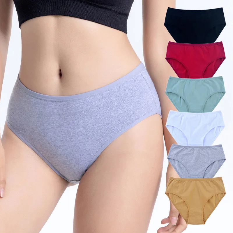 

Women's Panties Plus Size High Waist Underwear for Female Sexy Lingerie Cotton Brief Grils Underpant Breathable Intimates Ladies