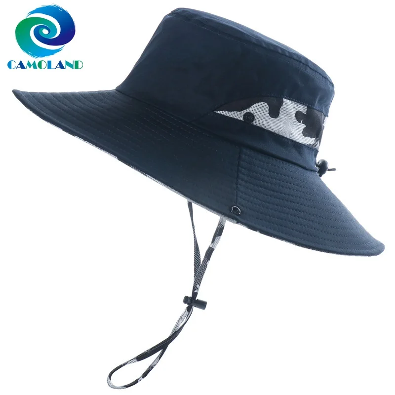 

CAMOLAND Double-side Bucket Hats For Men Women Camouflage Hiking Fishing Hat Summer UPF50+ Sun Caps Outdoor Beach Cap