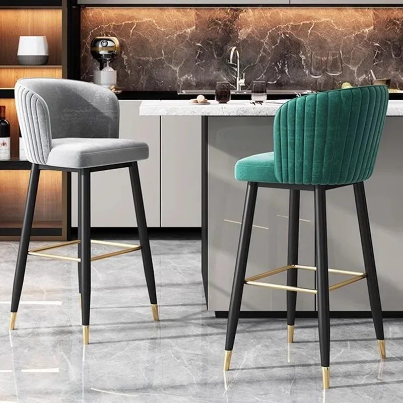 

Modern Commercial Bar Chairs Island Nordic Restaurant Accent Chairs Kitchen Minimalistic Sillas Para Comedor Furniture BY-152