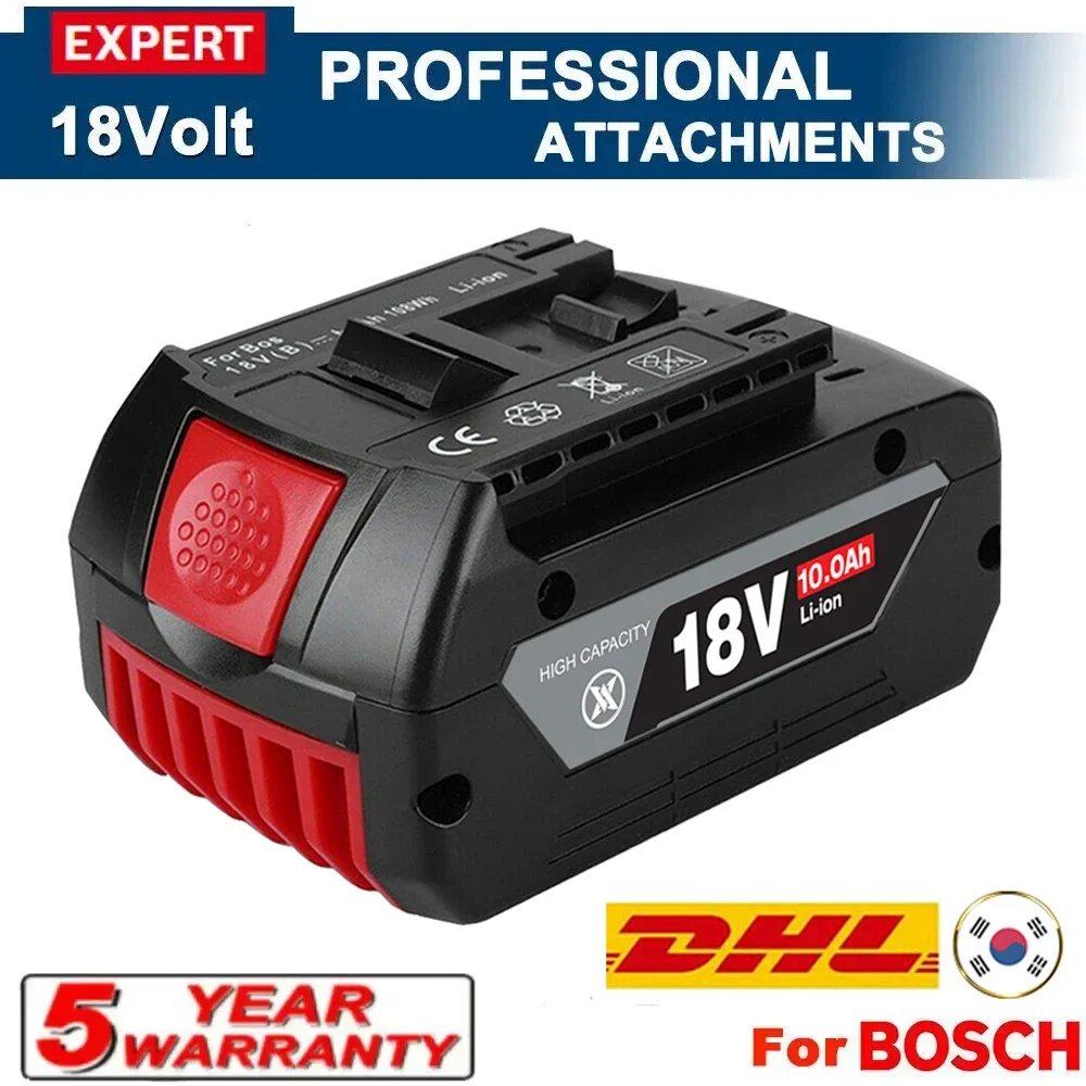 High-Performance For BOSCH 18V 10Ah LITHIUM-ION BATTERY GBA 18v 10Ah Professional GBA GSR GSB BAT609 Rechargeable Battery
High-Performance For BOSCH 18V 10Ah LITHIUM-ION BATTERY GBA 18v 10Ah Professional GBA GSR GSB BAT609 Rechargeable Battery