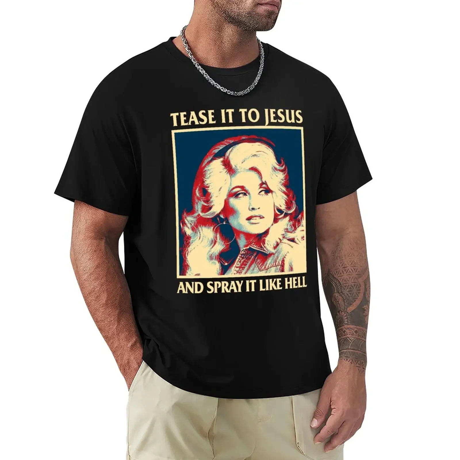 Retro Tease It To Jesus And Spray It Like Hell Funny Dolly Parton T-Shirt boys t shirts anime workout shirts for men
Retro Tease It To Jesus And Spray It Like Hell Funny Dolly Parton T-Shirt boys t shirts anime workout shirts for men