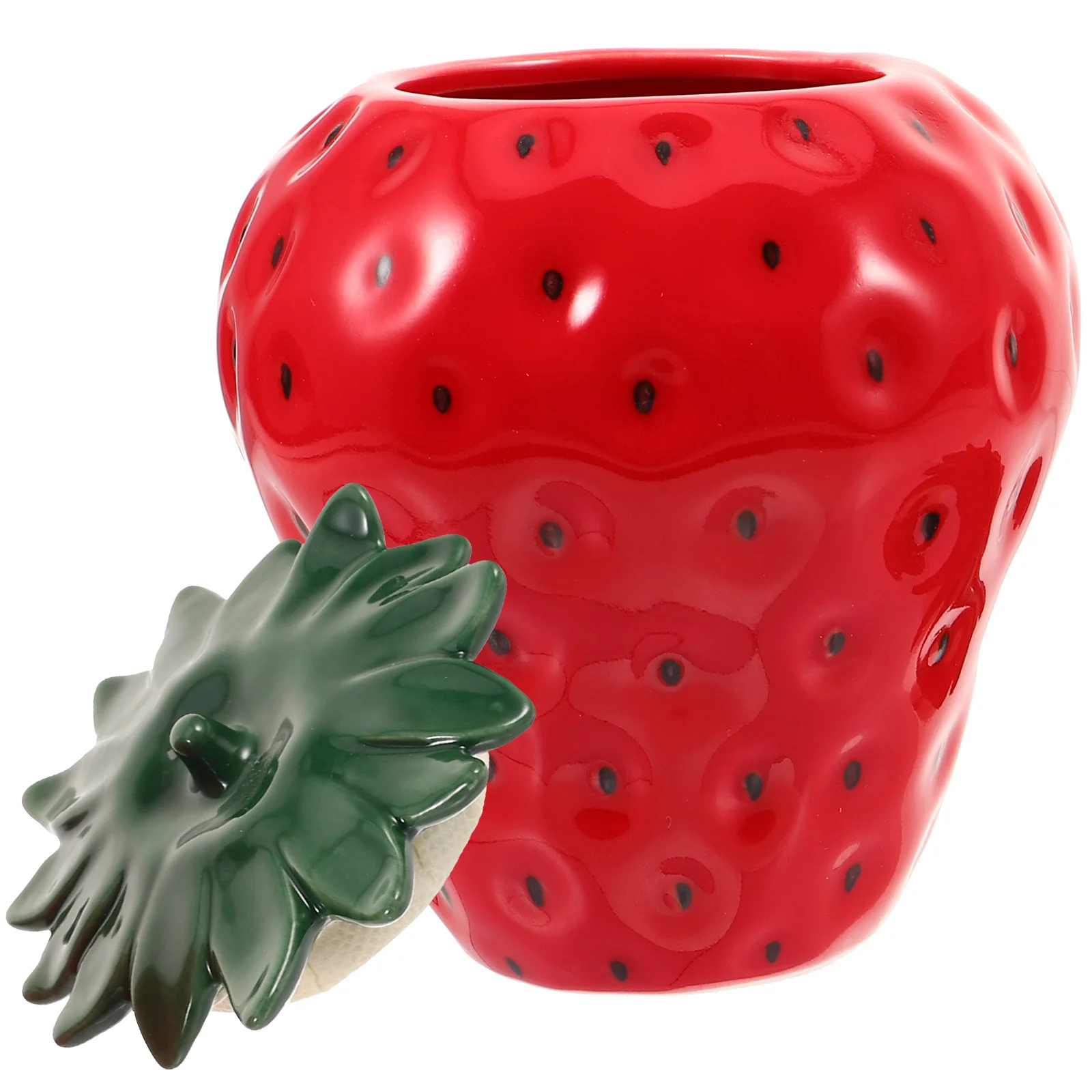 Ceramic Cookie Jar Strawberry Shaped Food Storage Jar Red Strawberry Container Biscuit Treat Jar Christmas Storage Canister
Ceramic Cookie Jar Strawberry Shaped Food Storage Jar Red Strawberry Container Biscuit Treat Jar Christmas Storage Canister