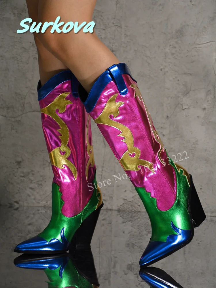 Elegant Retro Mid-calf Boots Multicolor Pointed Toe Slow Chunky Heel New Arrival Fashion High Quality Luxury Women Shoes
Elegant Retro Mid-calf Boots Multicolor Pointed Toe Slow Chunky Heel New Arrival Fashion High Quality Luxury Women Shoes