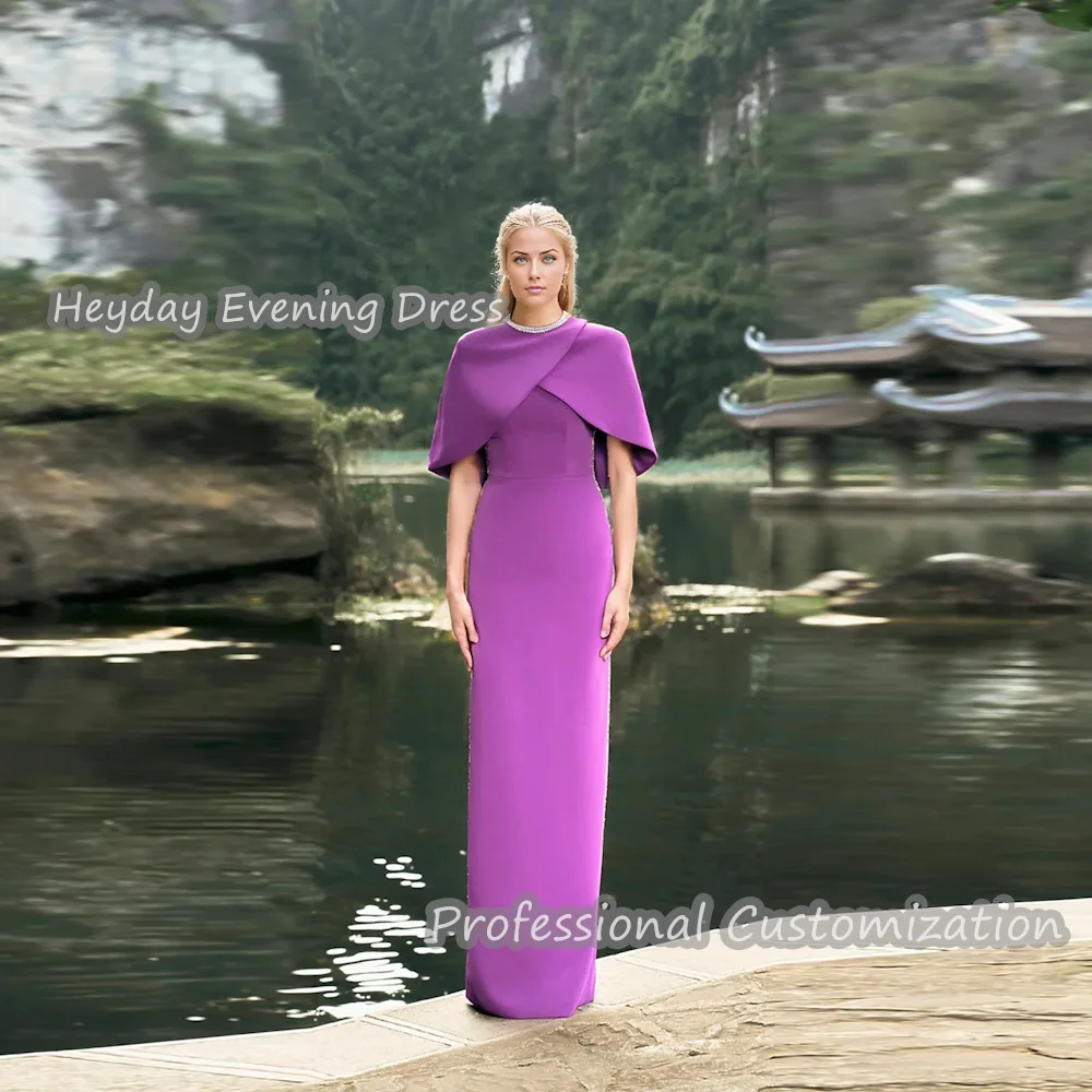 Heyday O-Neck Saudi Arabia Short Sleeves Straight Beaded Prom Gown Crepe Floor Length Sexy Elegant luxury Dress For Women 2024
Heyday O-Neck Saudi Arabia Short Sleeves Straight Beaded Prom Gown Crepe Floor Length Sexy Elegant luxury Dress For Women 2024